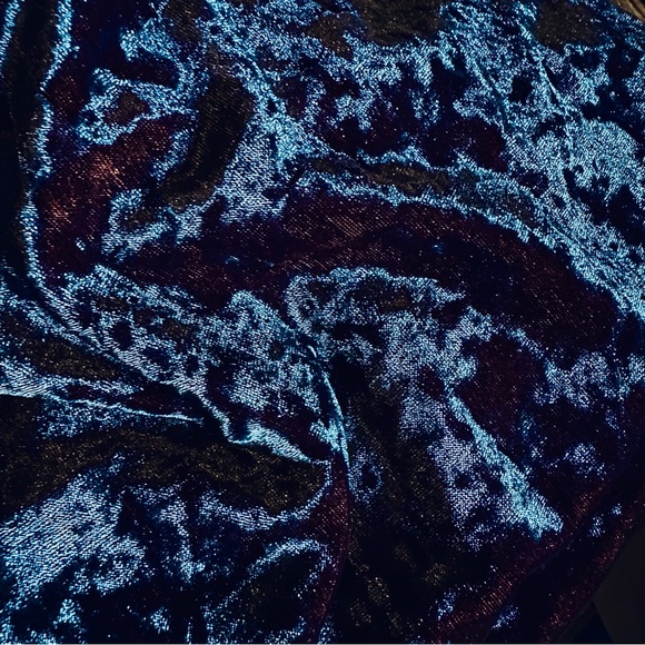 Hanky Panky • Vintage Crushed Velvet Iridescent Top || Large - Picture 3 of 4